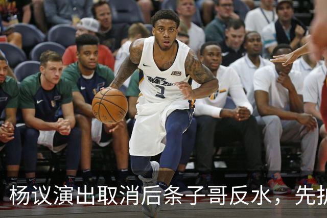 杨议演出取消后条子哥反水，先护短再打压，几十年兄弟情在流量面前说断就断
